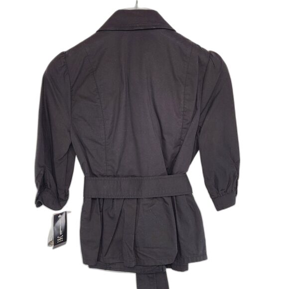 NWT INC International Concepts Black Peacoat Jacket Size P - Picture 2 of 5